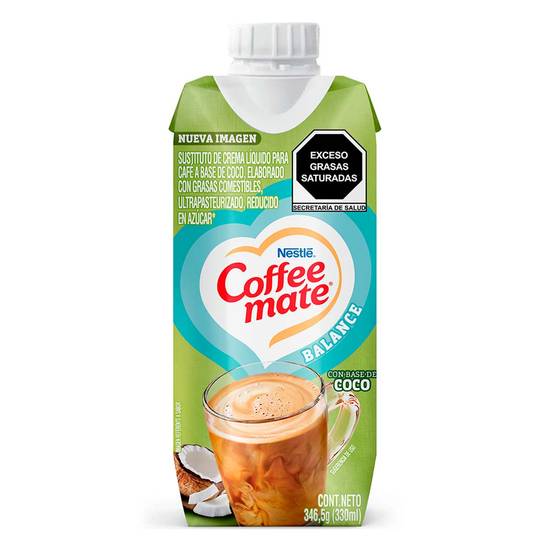 Coffee Mate sustituto de crema líquido a base de coco balance