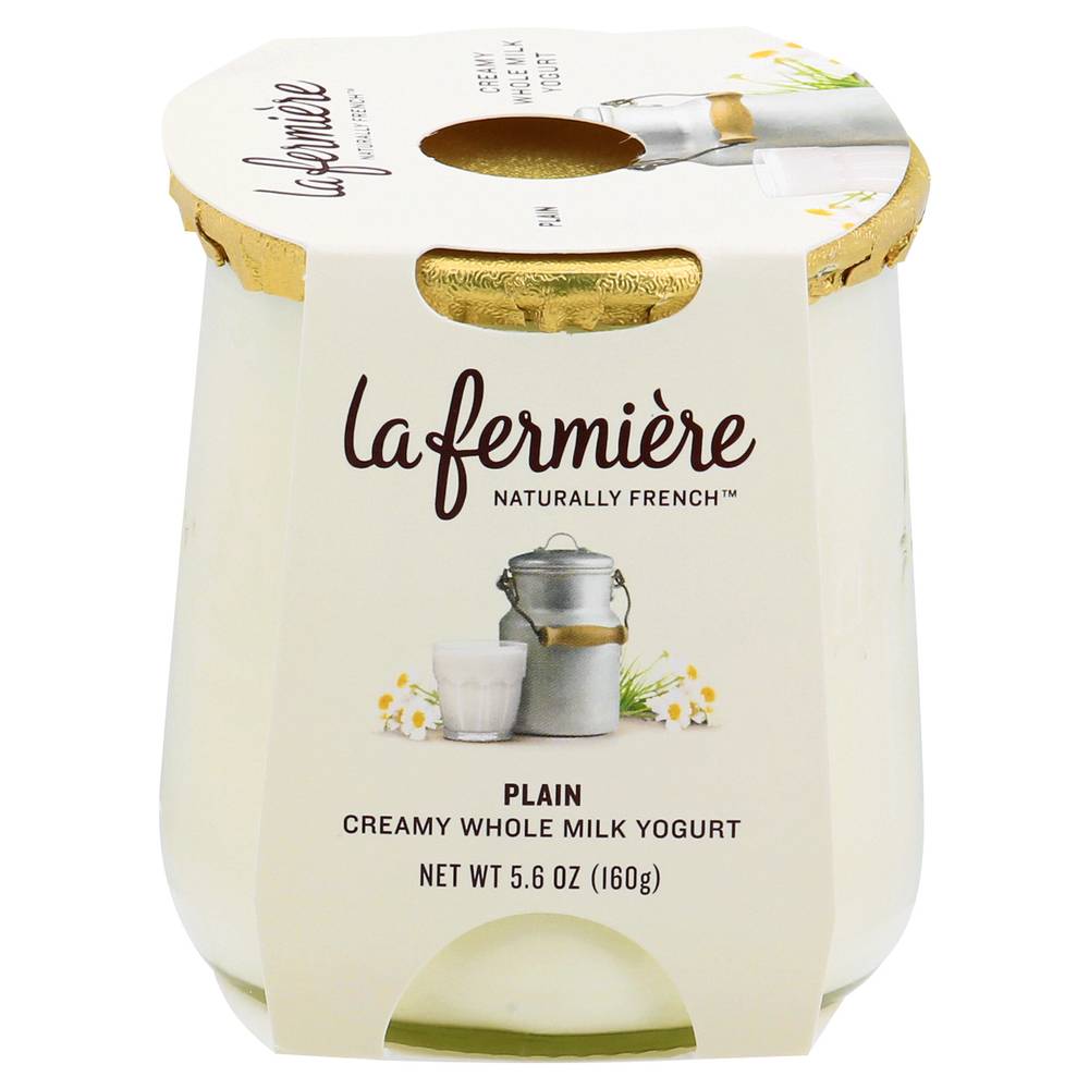 La Fermiere Plain Creamy Whole Milk Yogurt (5.6 oz)