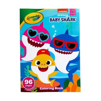 Crayola Baby Shark Coloring Book With Stickers