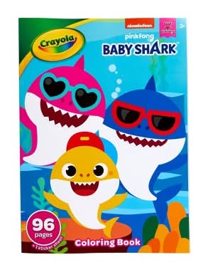 Crayola Baby Shark Coloring Book With Stickers