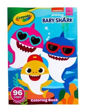 Crayola Baby Shark Coloring Book With Stickers