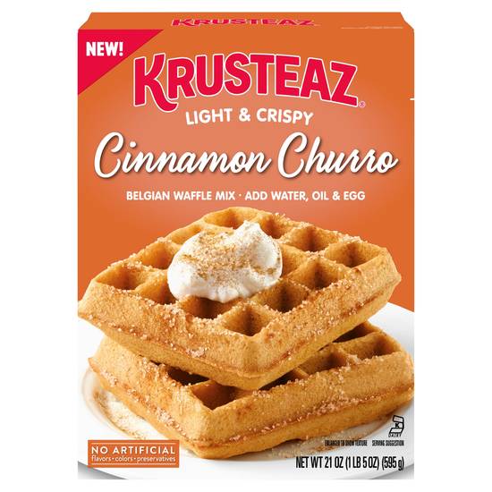 Krusteaz Cinnamon Churro Belgian Waffle Mix