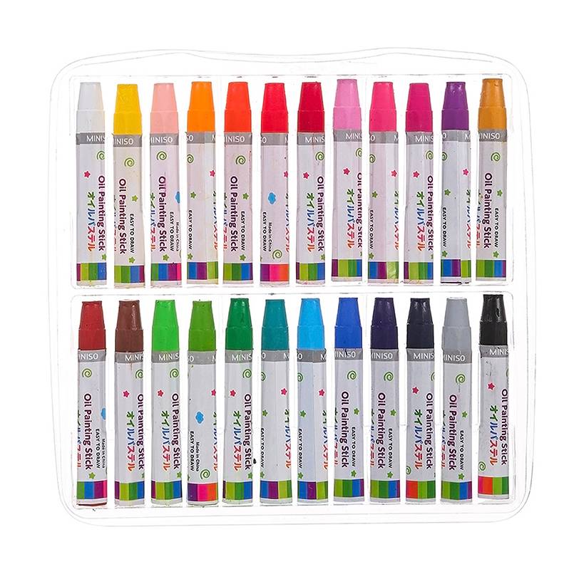 Miniso · Crayones al óleo con estuche (380 g)