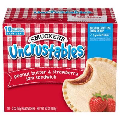 Smucker Uncrustables Peanut Butter Straw - 10-2 Oz