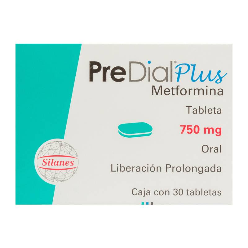 Silanes predial-plus metformina  tabletas 750 mg (caja 30 piezas)