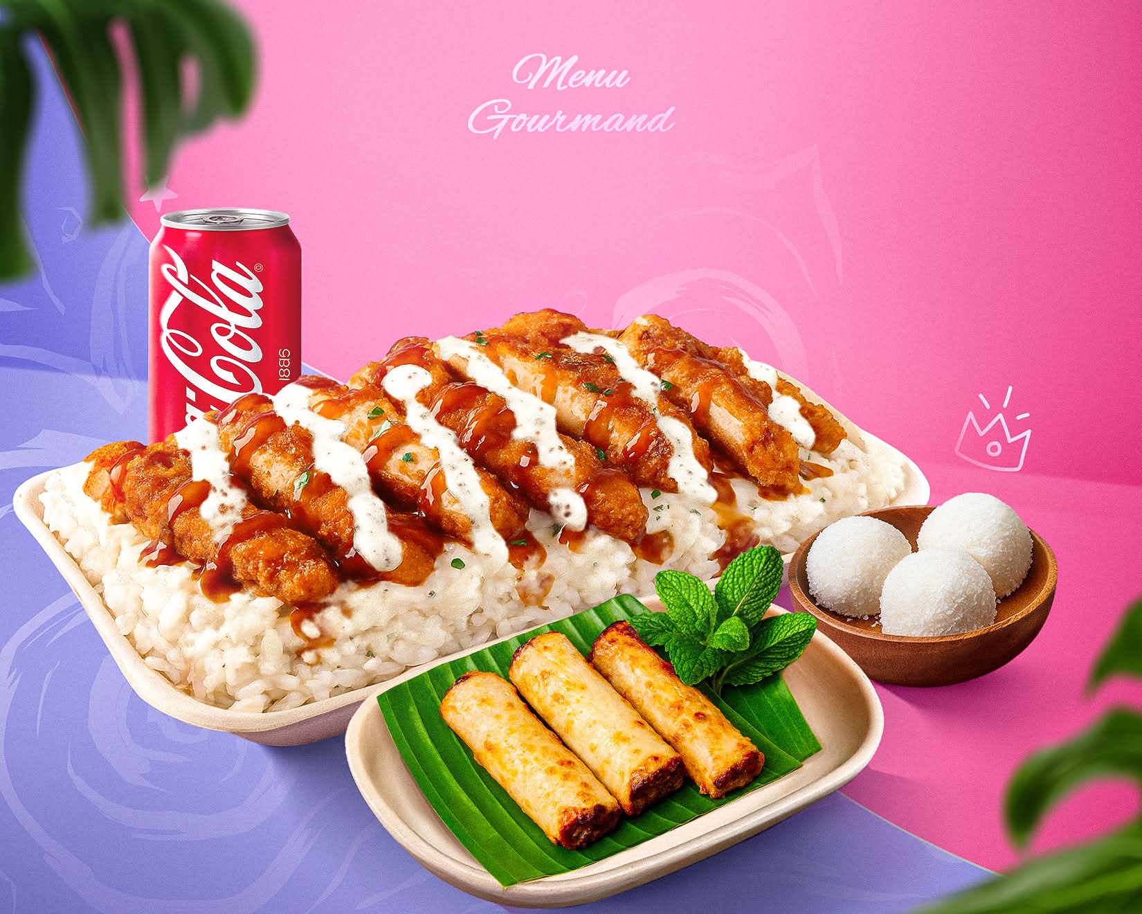 Premium Meal 🍚🥤🧁