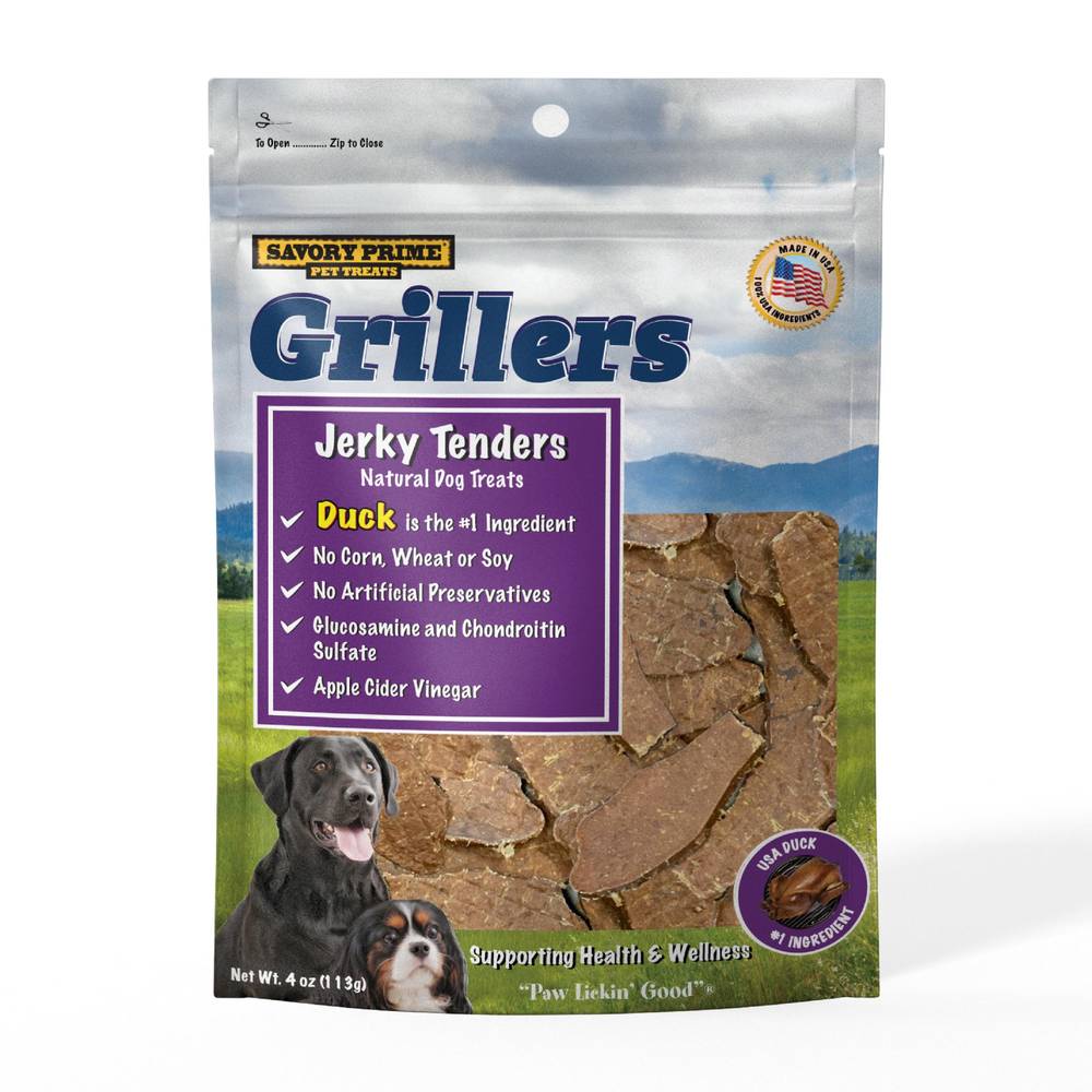 Savory Prime Grillers Jerky Tenders Dog Treats (4 oz)