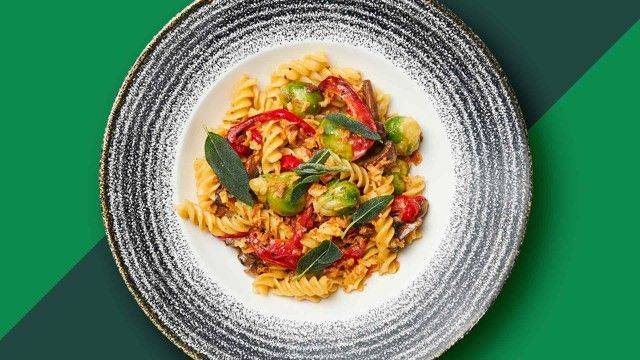 Festive Christmas Vegetable Pasta