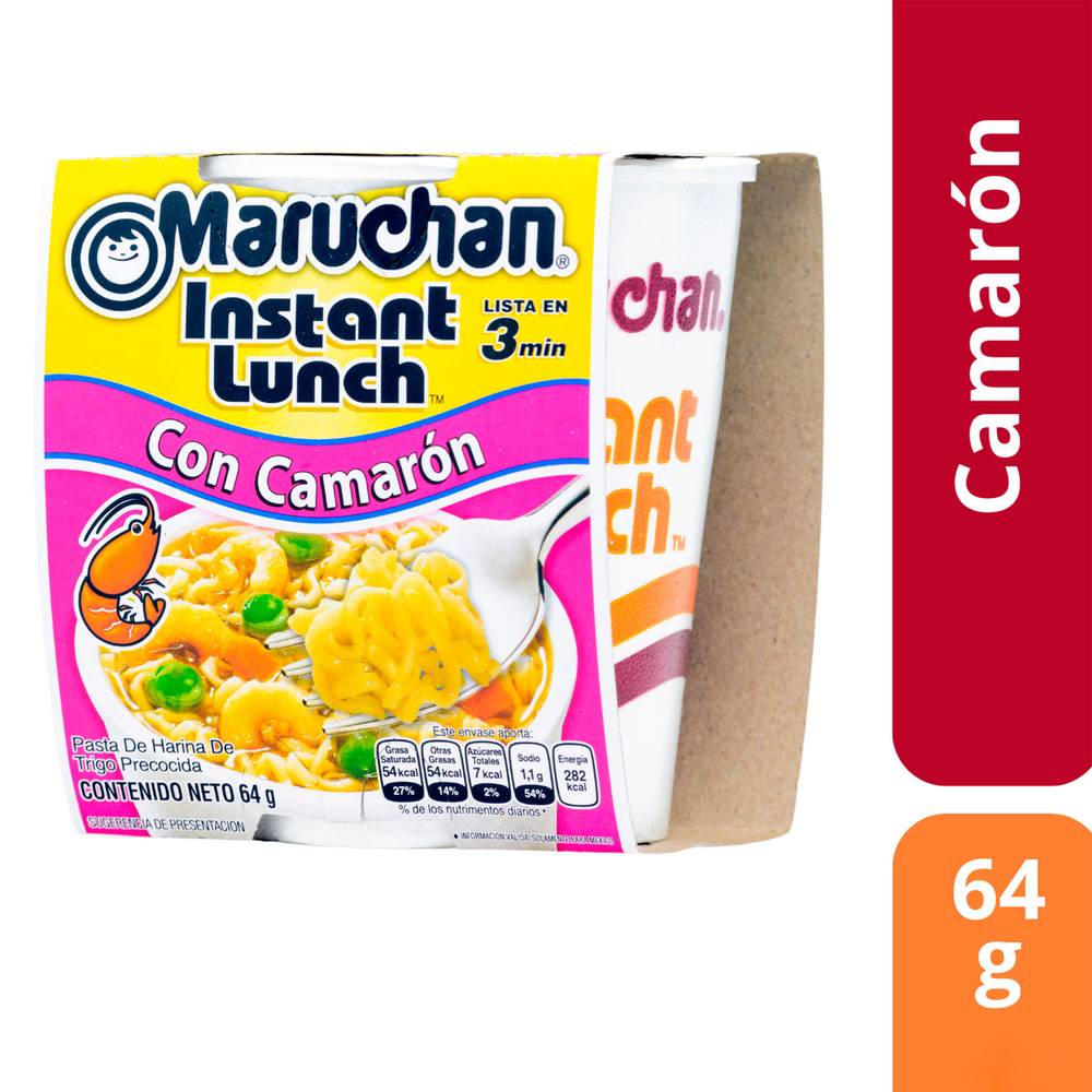 Maruchan · Pasta precocida instantánea con camarón (64 g)