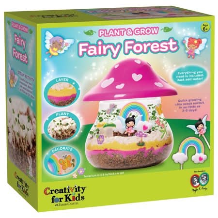 Creativity for Kids Fairy Forest Garden Child Beginner Craft Kit, Pink-Yellow