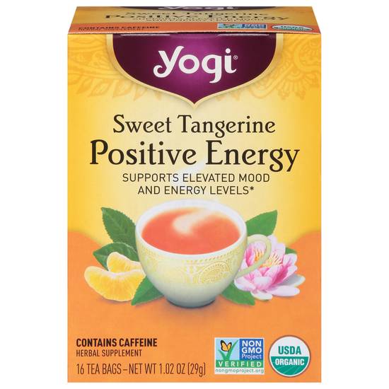 Yogi Organic Sweet Positive Energy Herbal Tea (1.02 oz) (tangerine)