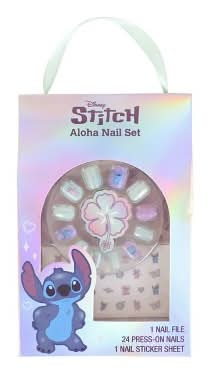Disney Stitch Aloha Nail Set (26 ct)