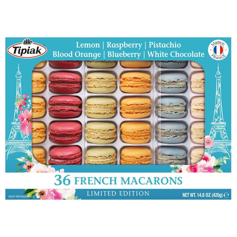 Tipiak French Macaroon, Assorted Flavors, 36-count