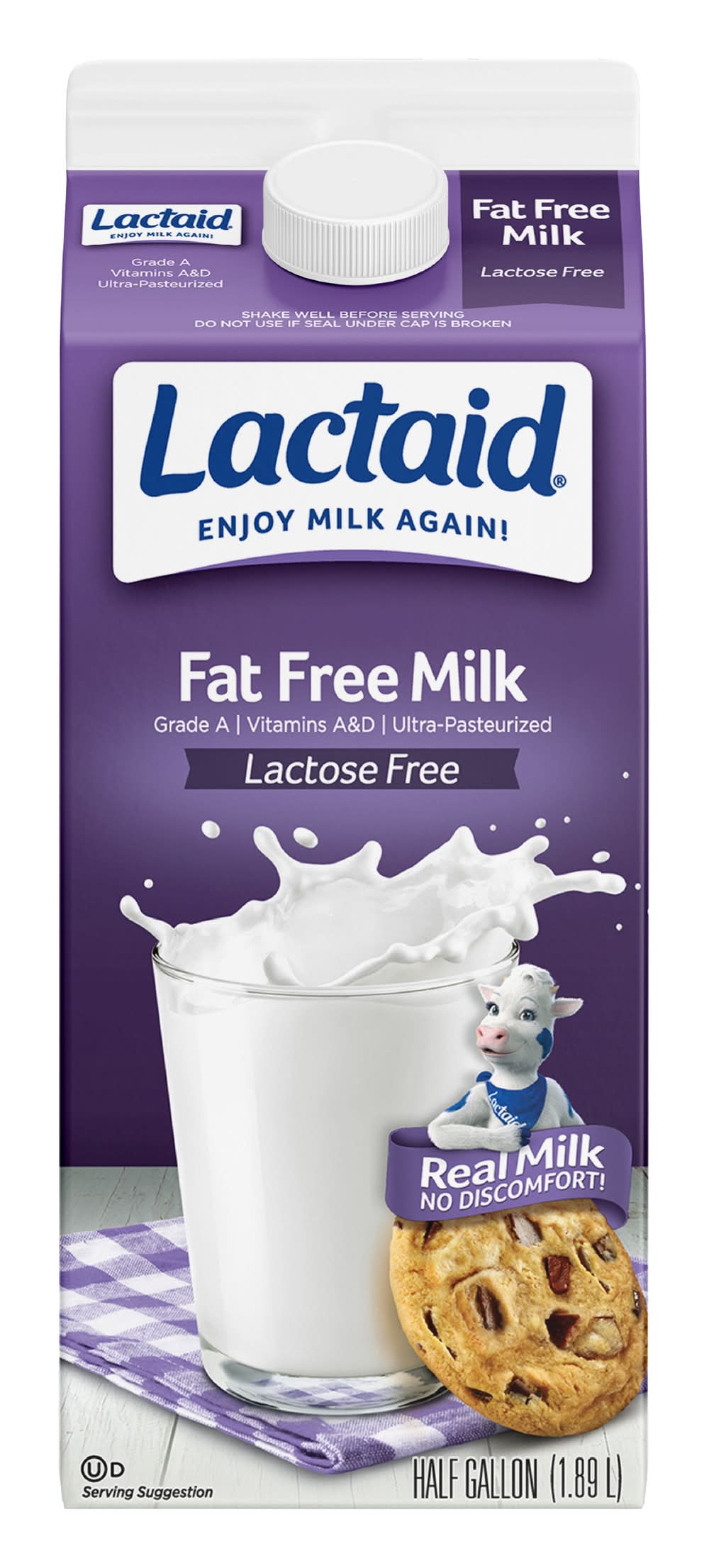 Lactaid Lactose Free & Fat Free Milk (1.89 L)