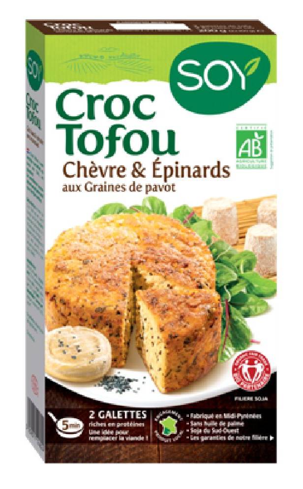 Soy - Croc tofu chêvre, épinards et graines de pavot (2)