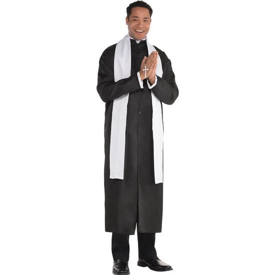 Adult Father Priest Costume - Size - Standard Size