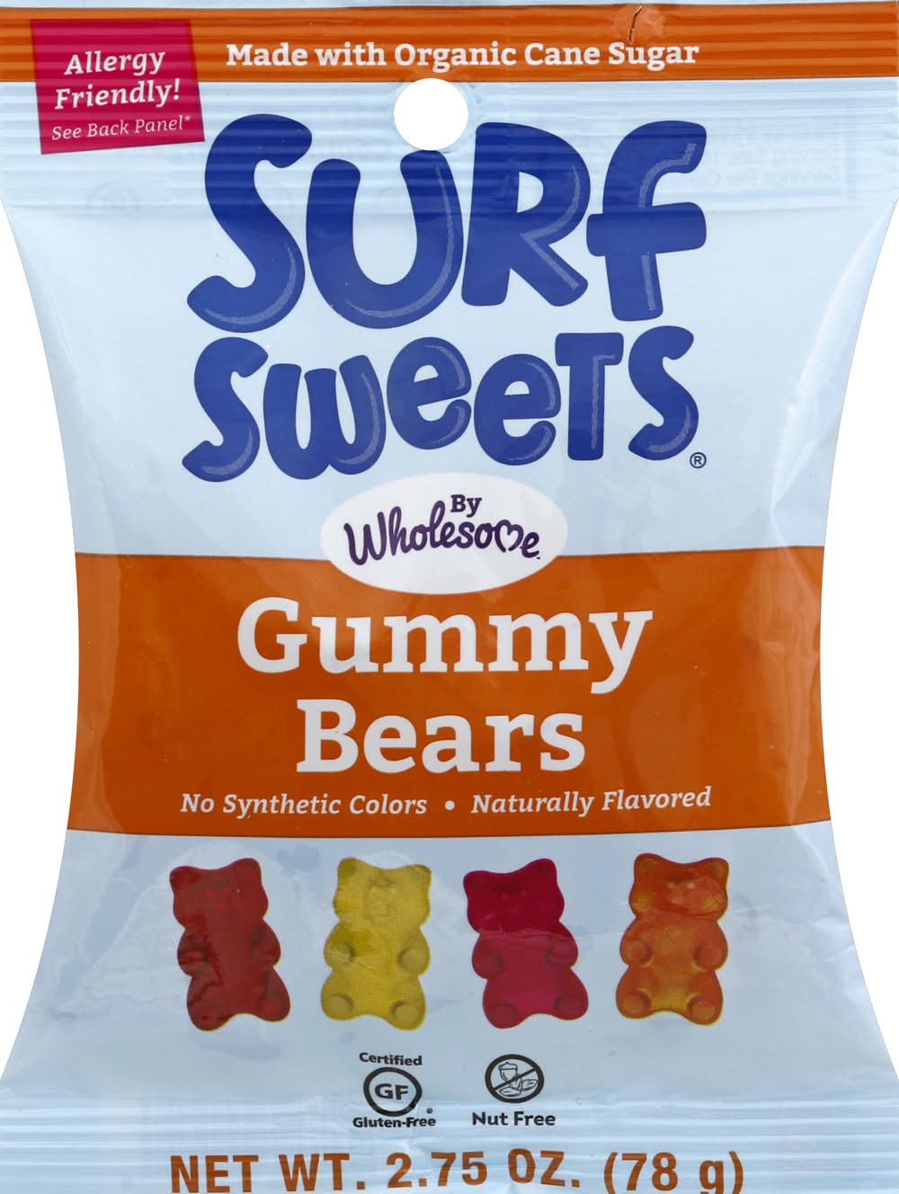 Surf Sweets Gummy Bears Organic (2.8 oz)