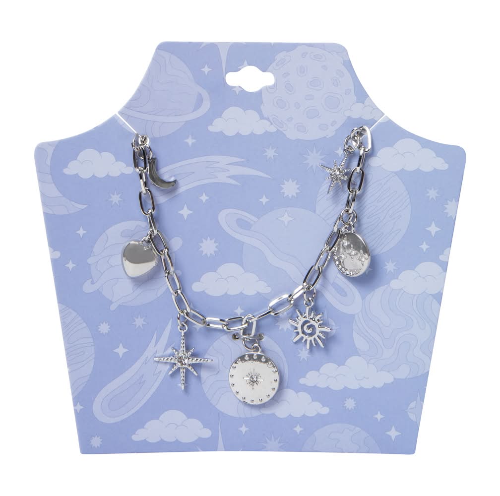 Fancy Charm Necklace Celestial