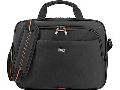 Solo Ace Laptop Briefcase Polyester, Black