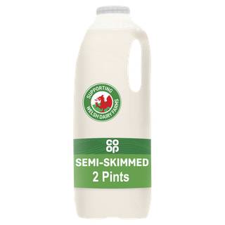 Co-op Fresh Semi-Skimmed Milk 2 Pints