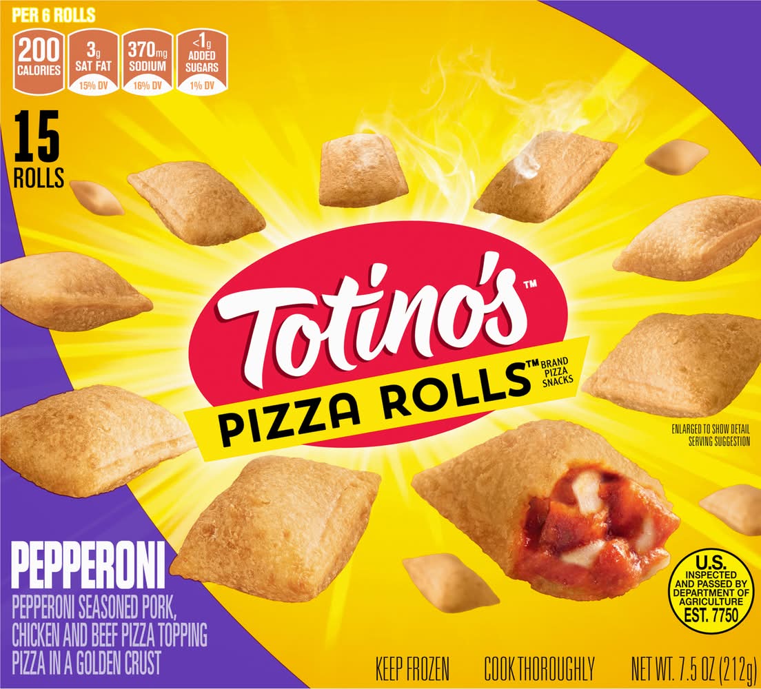 Totino's Frozen Pizza Rolls, Pepperoni (7.5 oz, 15 ct)