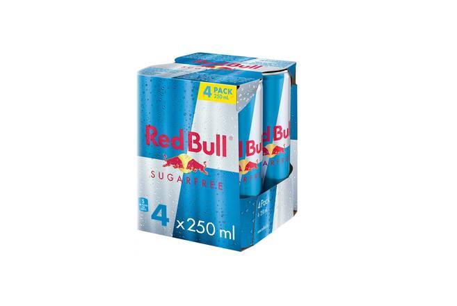 Red Bull sans sucre/Sugar Free 4PK (250ml)