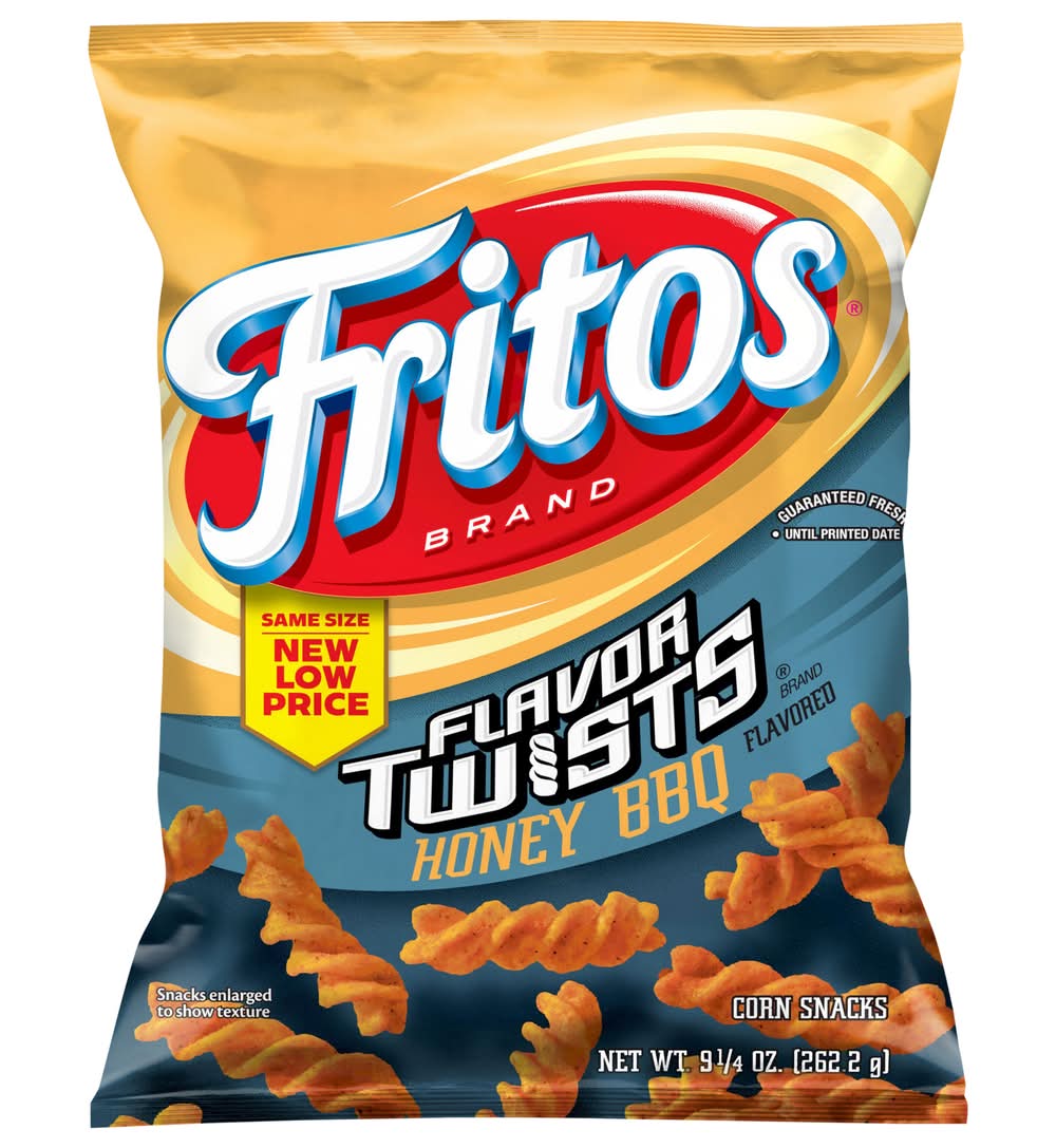 Fritos Flavor Twists Corn Snacks, Honey Bbq (9.25 oz)