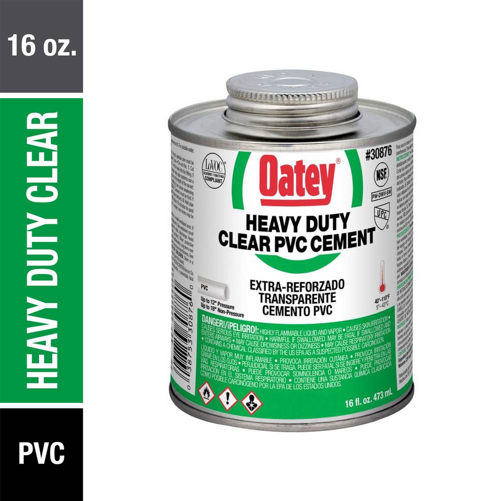 Oatey 16-fl oz Clear PVC Cement | 30876L