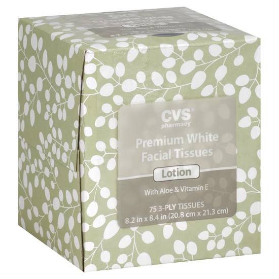 Cvs Premium Aloe & Vitamin E Facial Tissues (white)