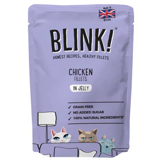 Blink! British Chicken Fillets in Jelly Wet Cat Food Pouch