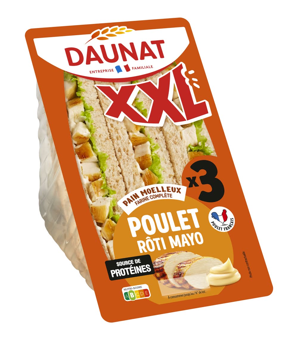 Daunat - Sandwichs, poulet rôti-mayonnaise (3)