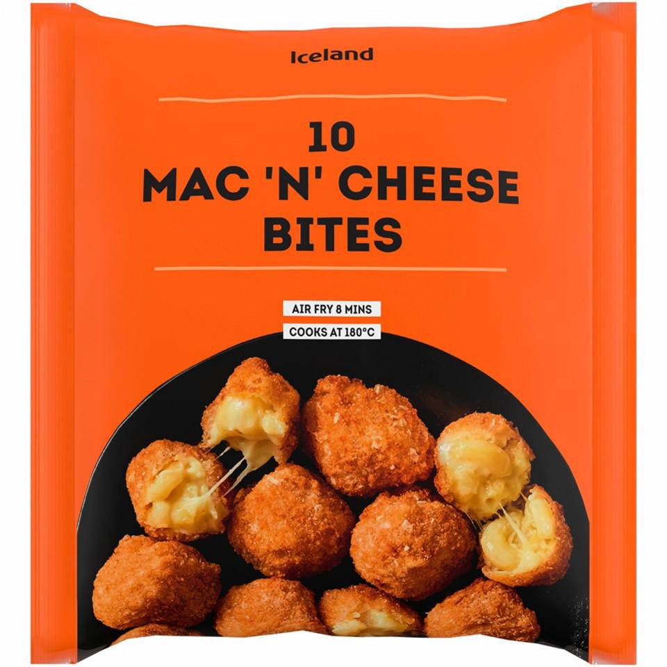 Iceland 10 Pack Mac 'N' Cheese Bites