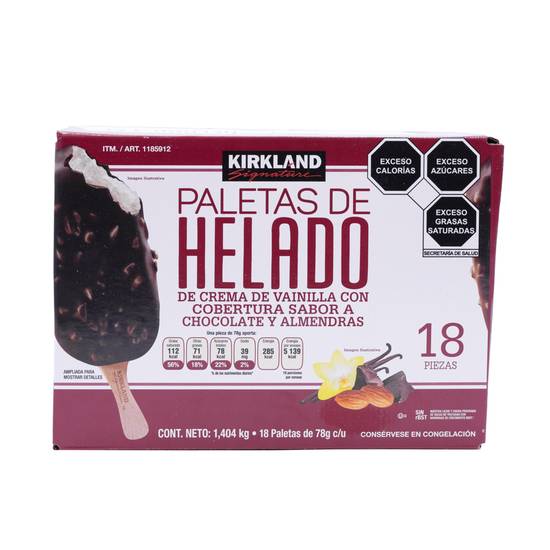 Kirkland Signature paleta de helado (18 un)