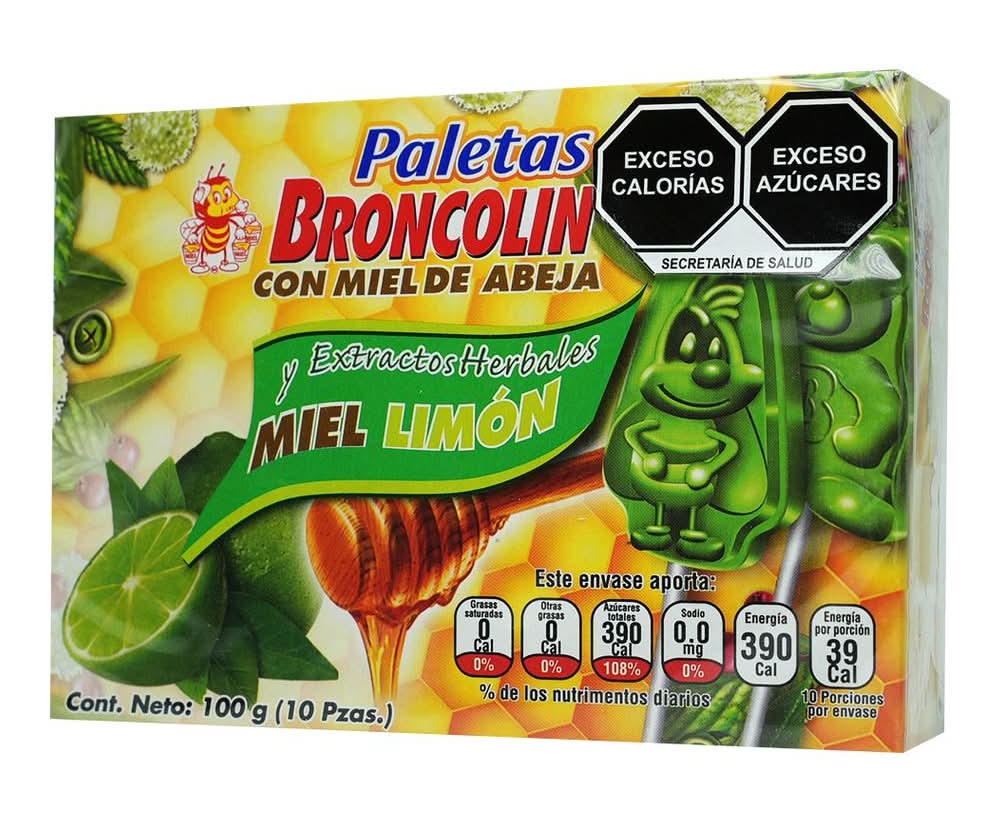 Broncolin · Paleta 10 limon (280,73 g)