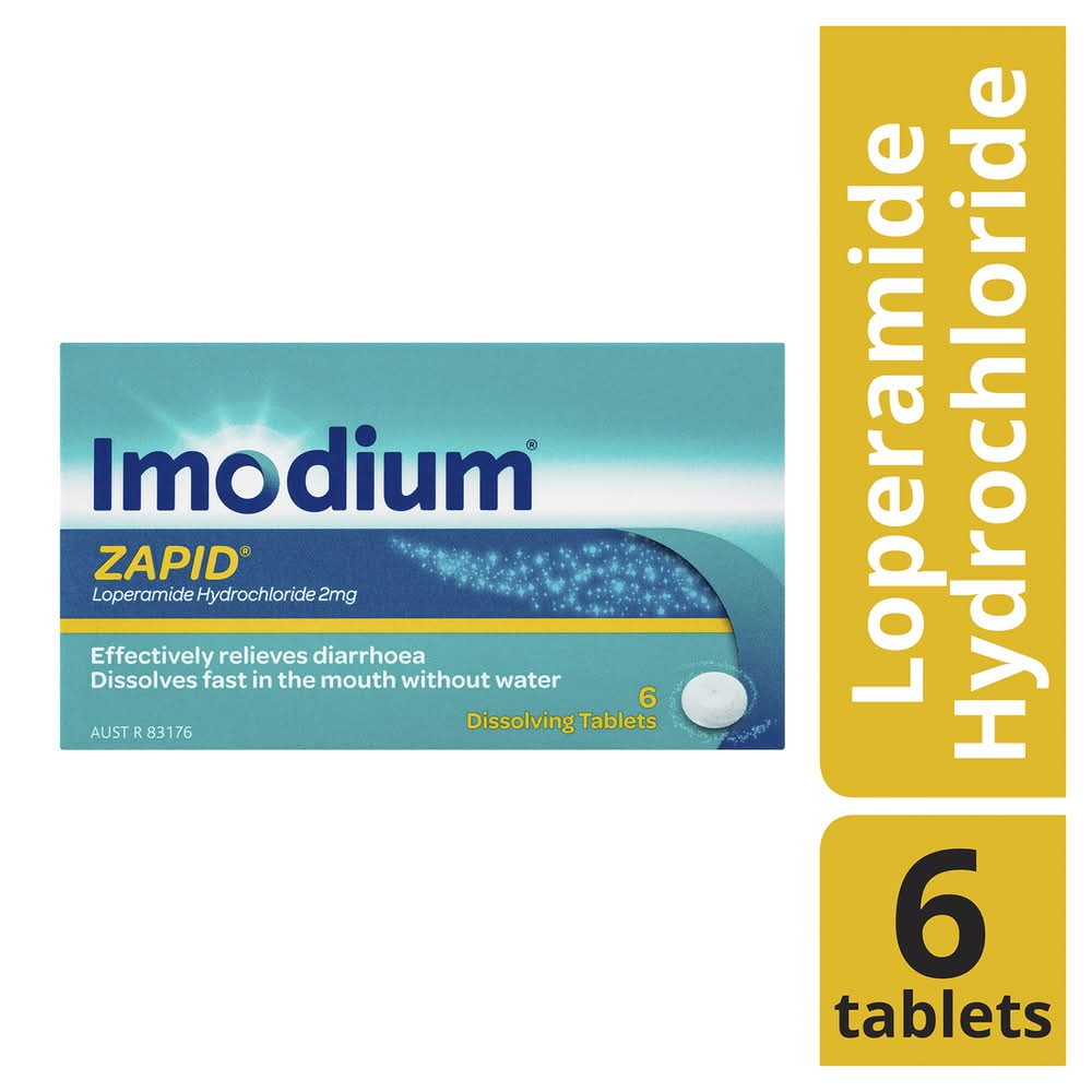 Imodium Zapid Diarrhoea Relief Dissolving Tablets 2mg (6 pack)