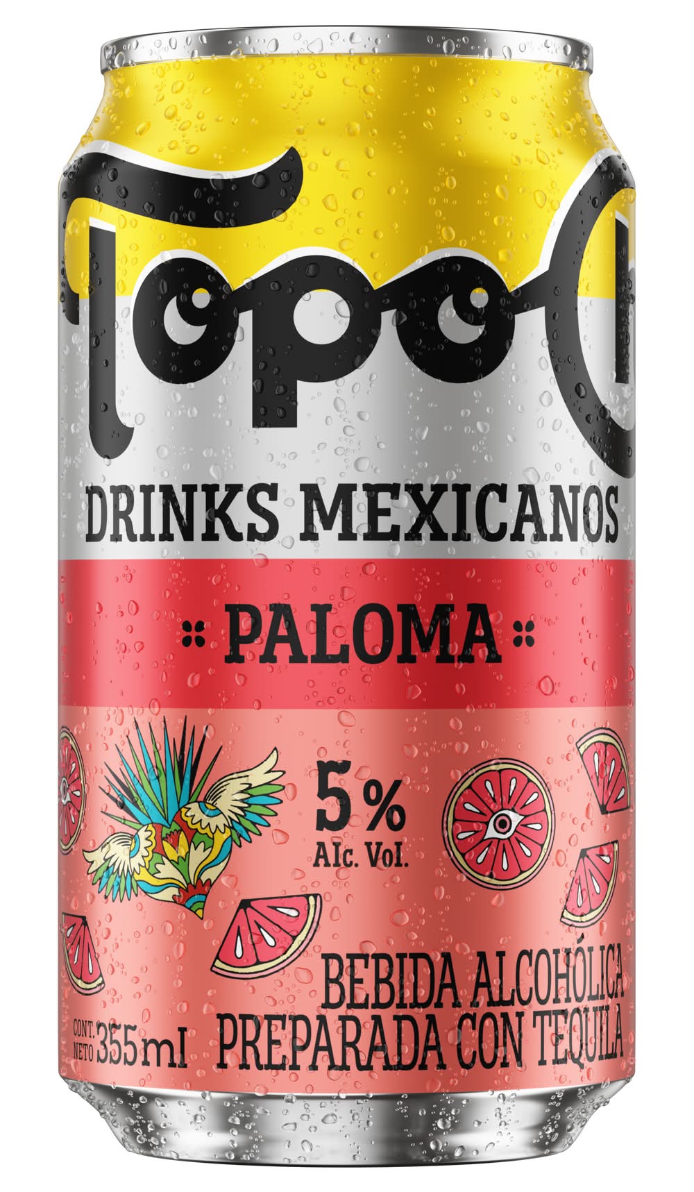 Topo Chico Hard · Bebida alcohólica preparada con tequila, paloma (355 ml)