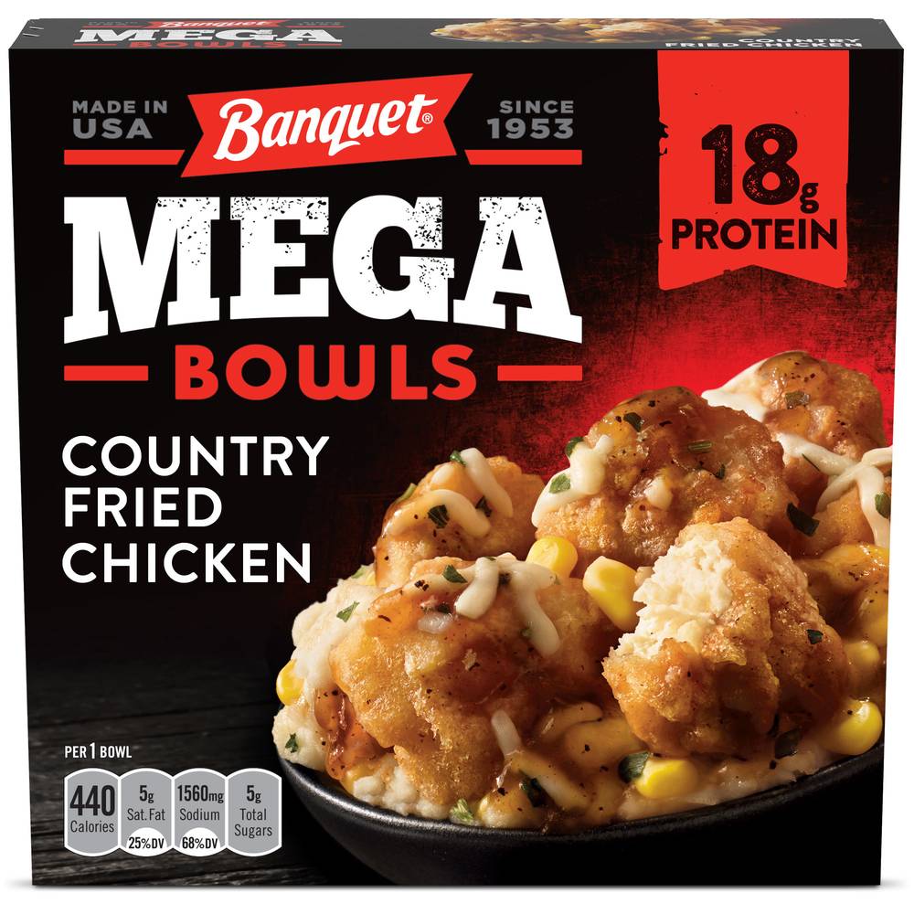 Banquet Mega Bowls Country Fried Chicken