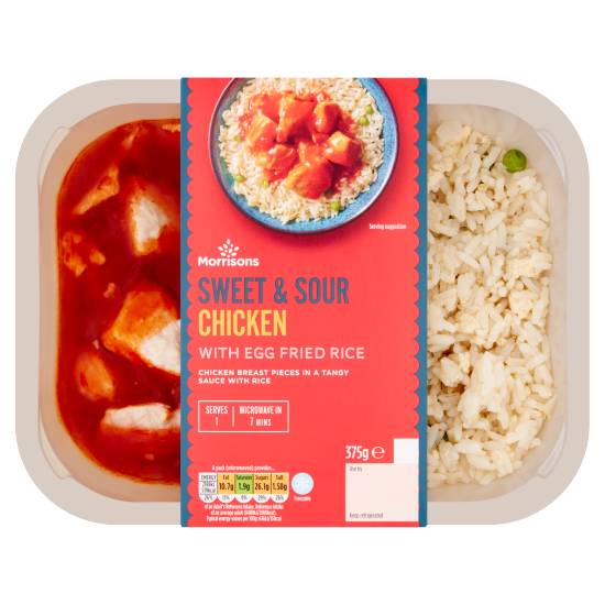 Morrisons Sweet & Sour Chicken With Egg Fried Rice