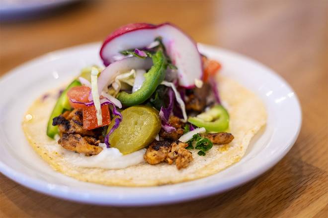Shawarma Toum Chicken Taco