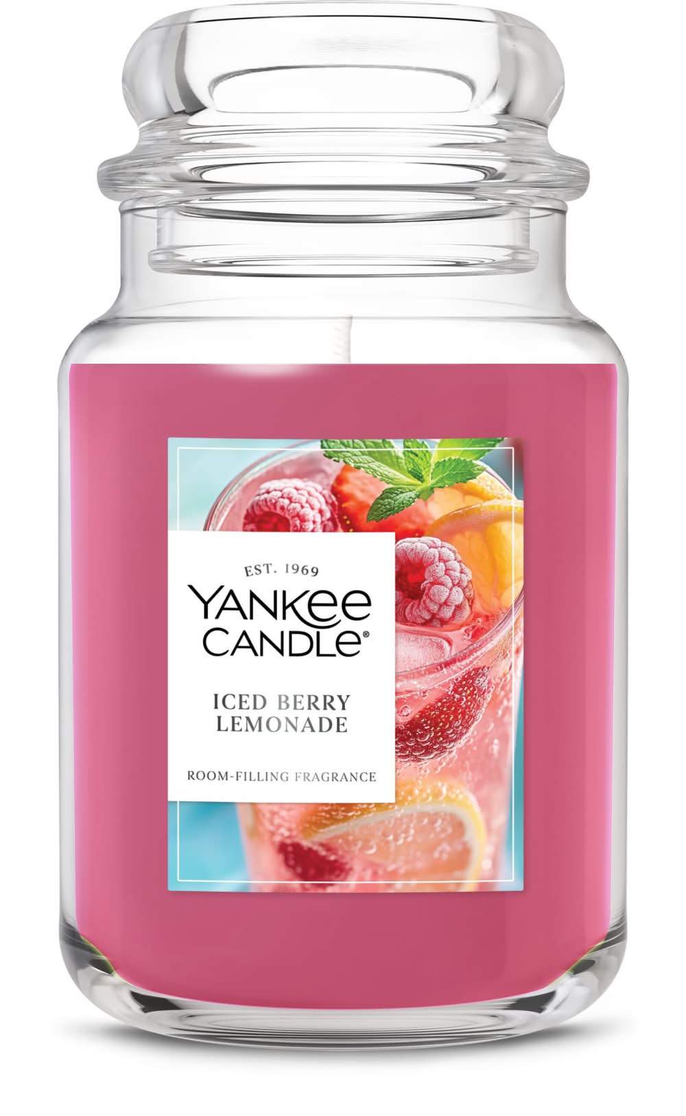 Yankee Candle Scented Jar Candle, Iced Berry Lemonade, L (22 oz)