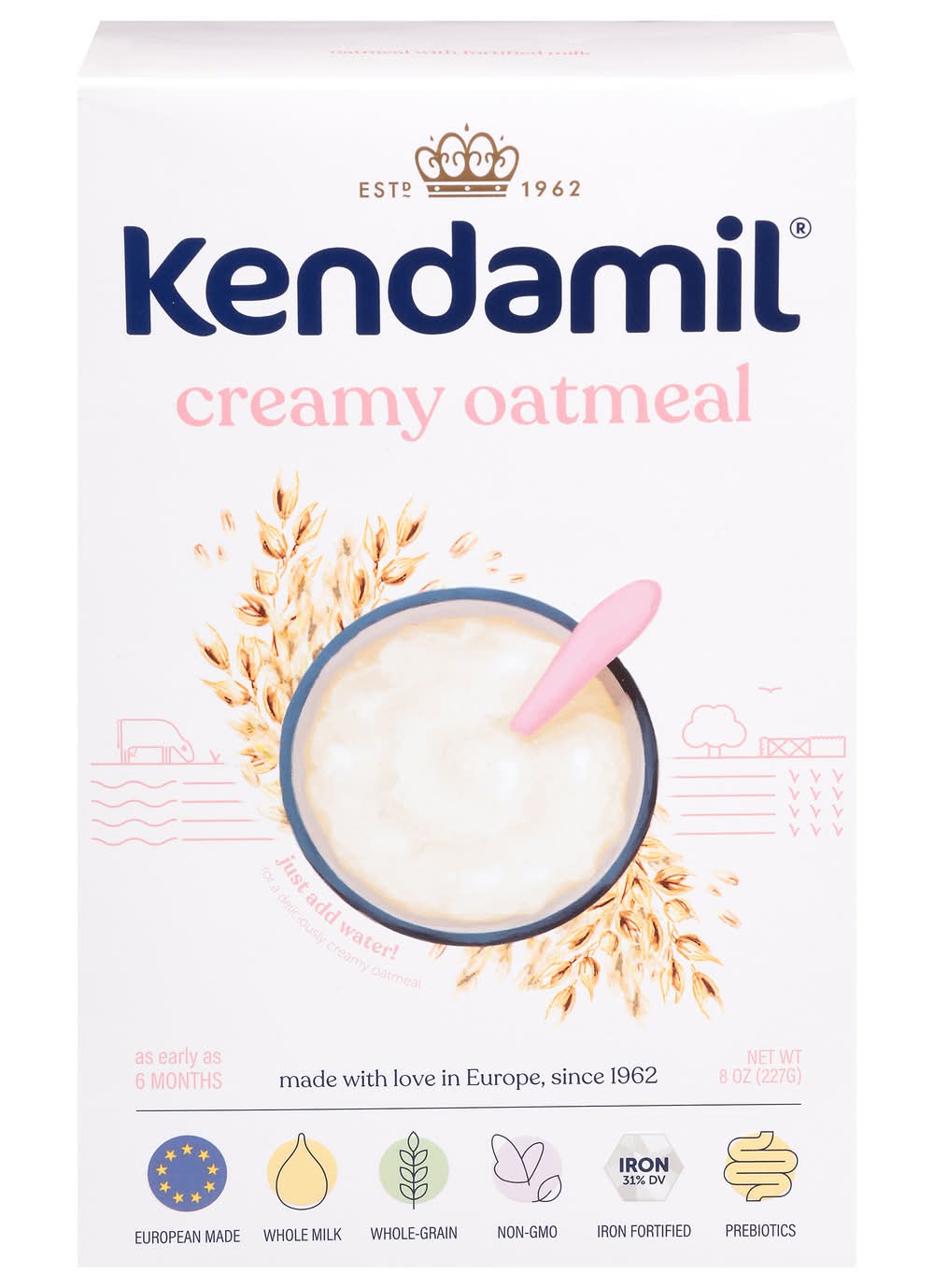 Kendamil Baby Cereal Creamy Oatmeal (8 oz)