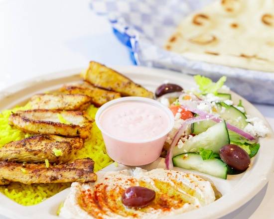 Chicken Souvlaki Plate