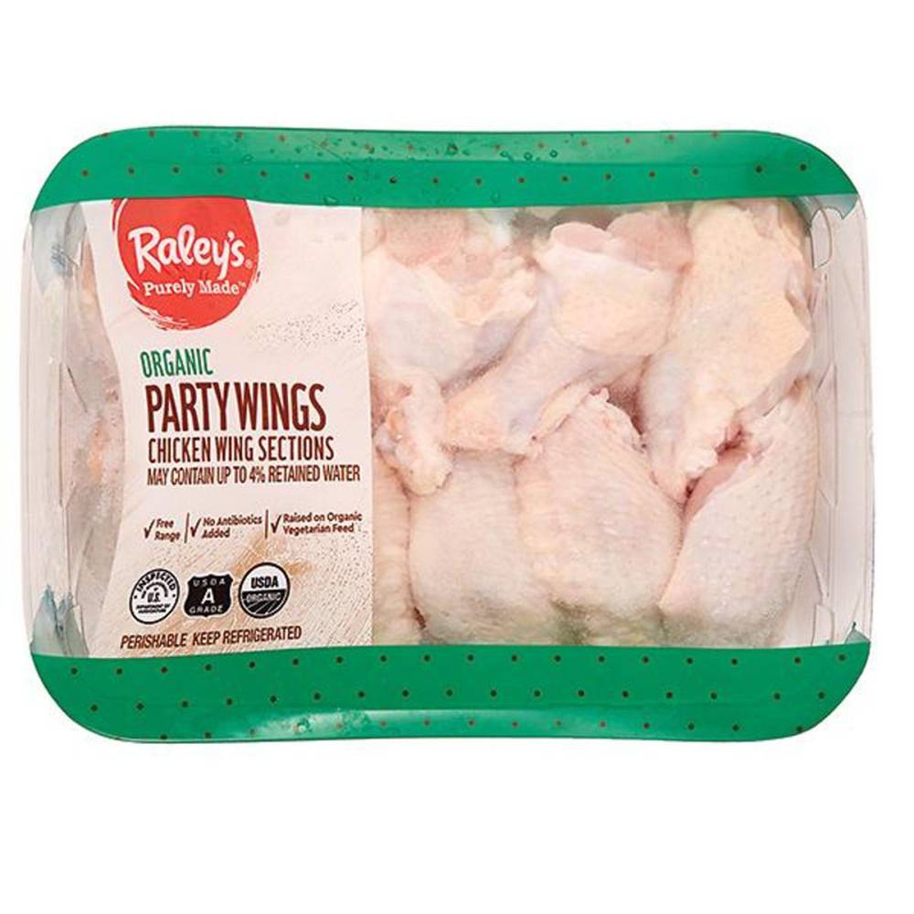 Raley'S Purely Made Organic Chicken Party Wings Per Pound