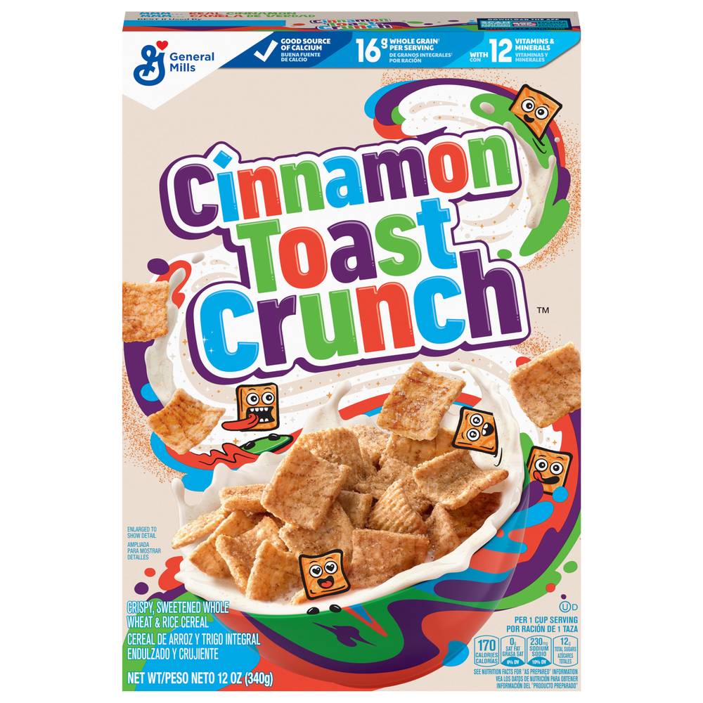 General Mills Cinnamon Toast Crunch Whole Grain Breakfast Cereal (12 oz)