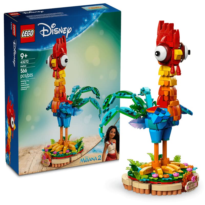 LEGO · Juguete para construir la figura de heihei de moana 2 43272, multicolor (566 un)