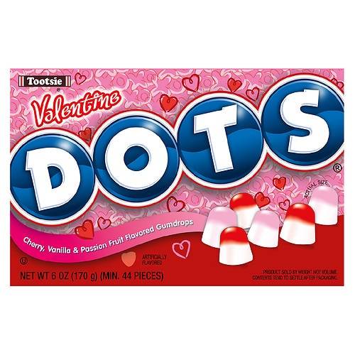 Order Dots Valentine's Gumdrops Cherry, Vanilla & Passion Fruit - 6.0 oz food online from Walgreens store, Monroe on bringmethat.com