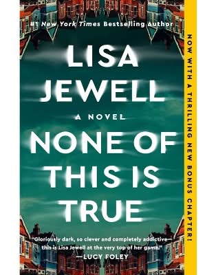 None of This Is True - by Lisa Jewell (Paperback)