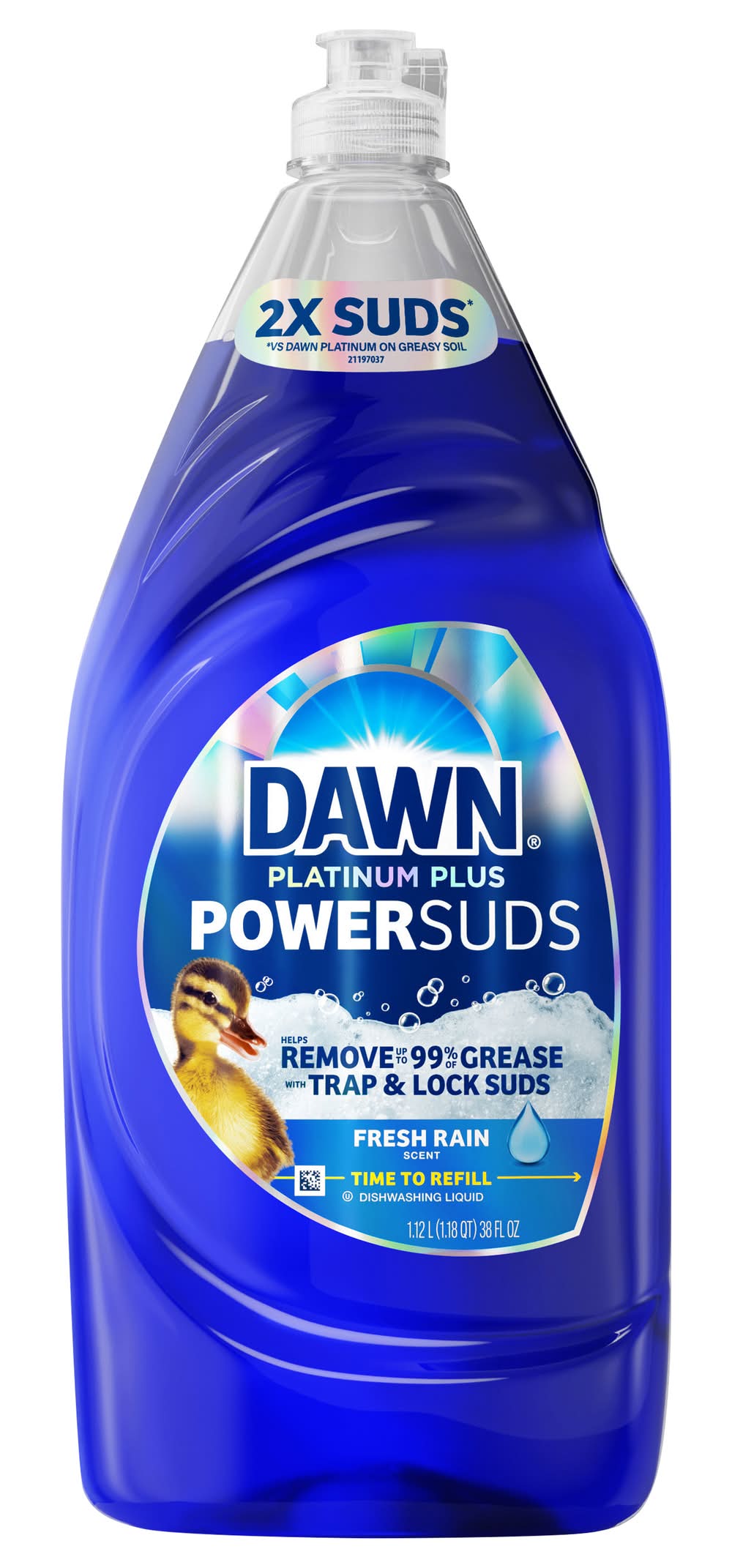 Dawn Platinum Plus Powersuds Liquid Dish Soap (38 oz)