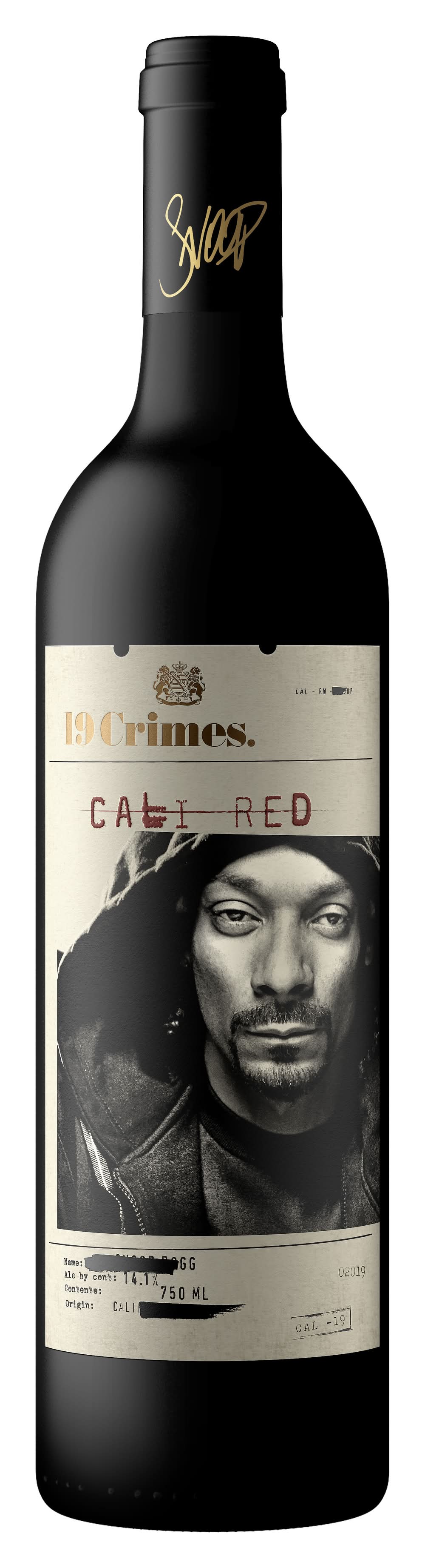 19 Crimes Snoop Dogg Cali Wine, 2019 (25.3 fl oz)