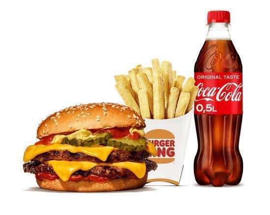 Double Cheeseburger King Menü